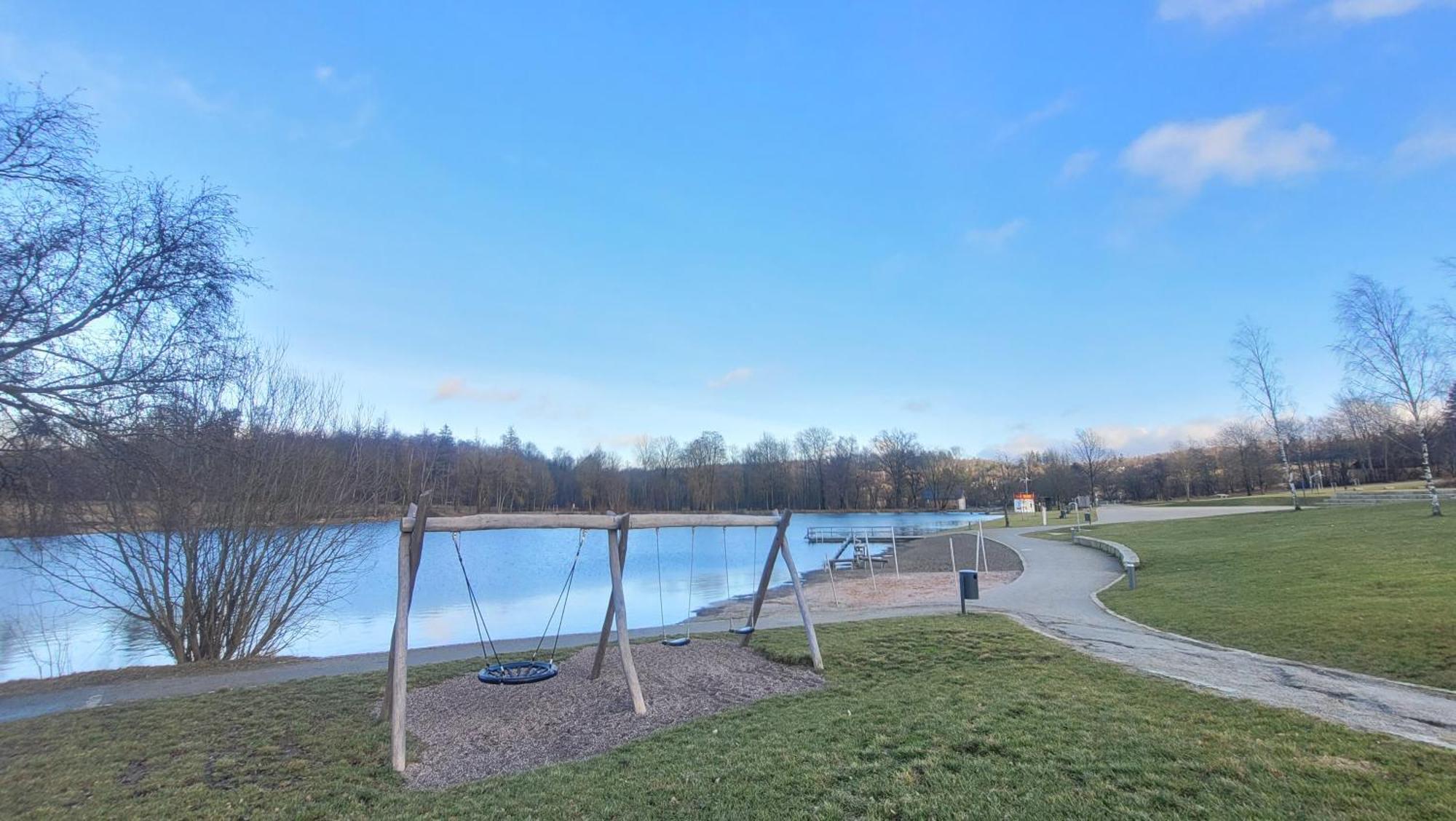Ferienhaus Am See Lichtenberg Bayern Frankenwaldsee 外观 照片